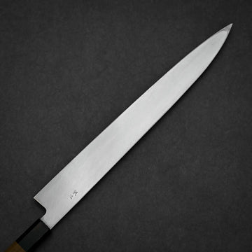 Hatsukokoro Shirasagi ginsan yanagiba 300mm – Zahocho Knives Tokyo