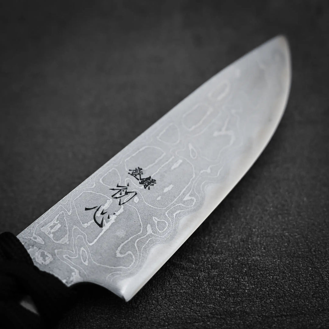 Hatsukokoro shirogami#2 damascus outdoor knife – Zahocho Knives Tokyo Hatsukokoro shirogami#2 damascus outdoor knife – Zahocho Knives Tokyo
