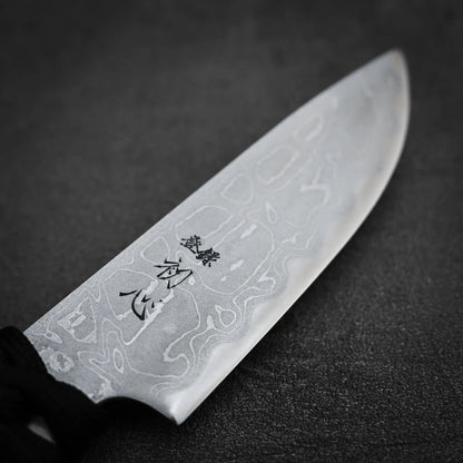 Hatsukokoro shirogami#2 damascus outdoor knife