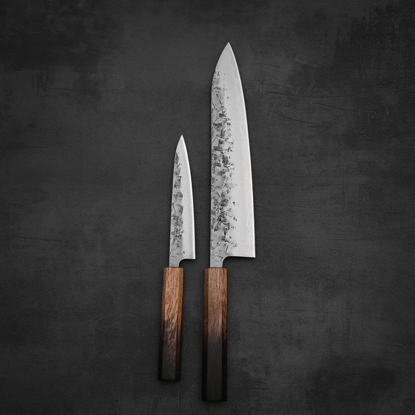 Tsunehisa nashiji SLD gyuto 240mm and petty 140mm knife set