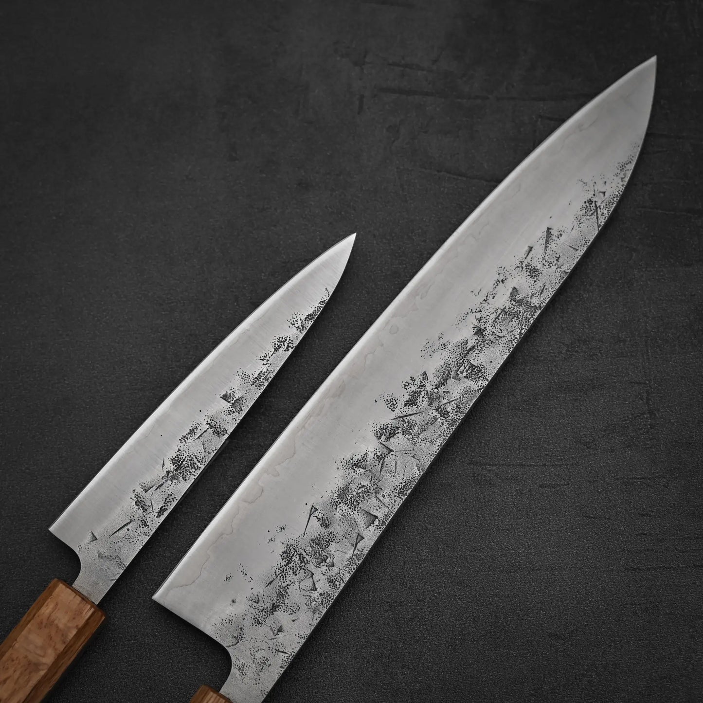 Tsunehisa nashiji SLD gyuto 240mm and petty 140mm knife set