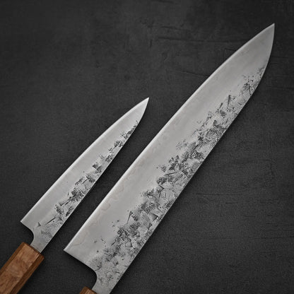 Tsunehisa nashiji SLD gyuto 240mm and petty 140mm knife set