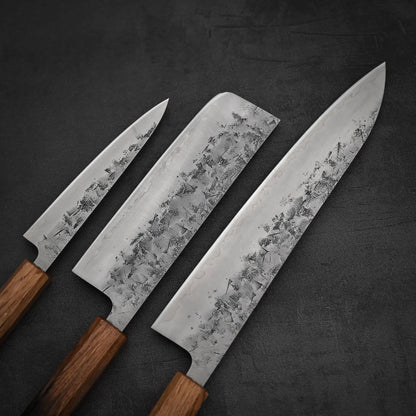 Tsunehisa nashiji SLD gyuto 240mm, nakiri 170mm and petty 140mm knife set