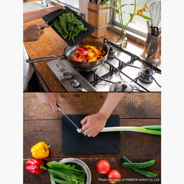 Cookin Cut Synthetic Rubber Cutting Board, Antibacterial Model, Professional Grade for Home, Made in Japan LL