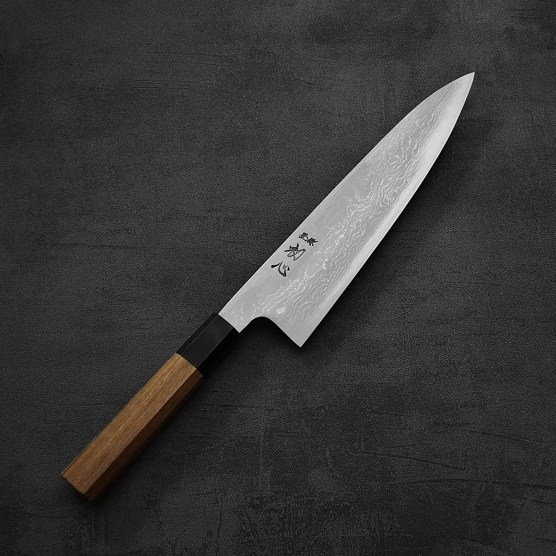 Hatsukokoro Komorebi damascus aogami#1 gyuto 210mm – Zahocho