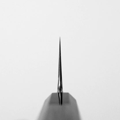 Choil shot of Hatsukokoro Komorebi damascus aogami#1 gyuto knife