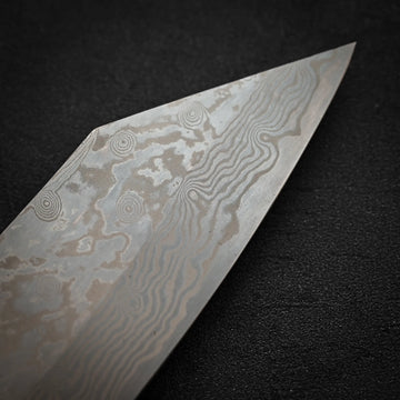 Miyazaki ATS-34 damascus kiritsuke gyuto 220mm – Zahocho Knives Tokyo