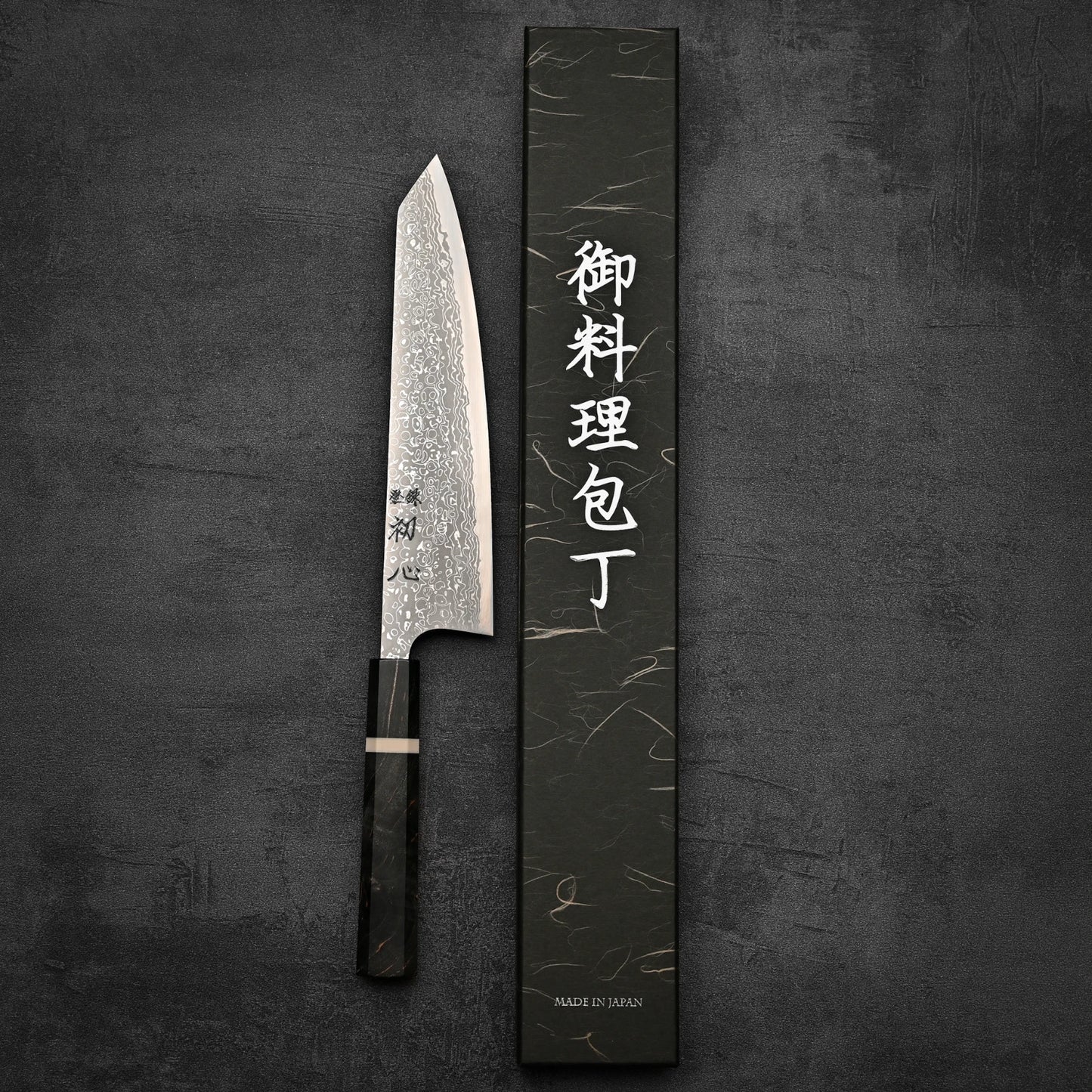 Hatsukokoro x Yauji damascus aogami#2 single bevel gyuto 210mm