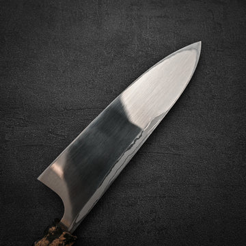 eshikoto 鮎　② Hatsukokoro x Yauji damascus aogami#2 single bevel santoku
