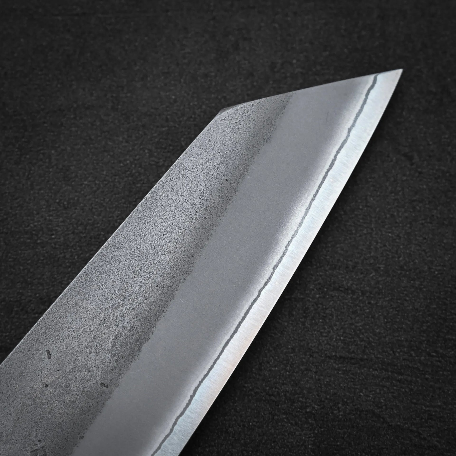 eshikoto 鮎　② Kumokage Blue #2 Kurouchi Damascus Honesuki 150mm