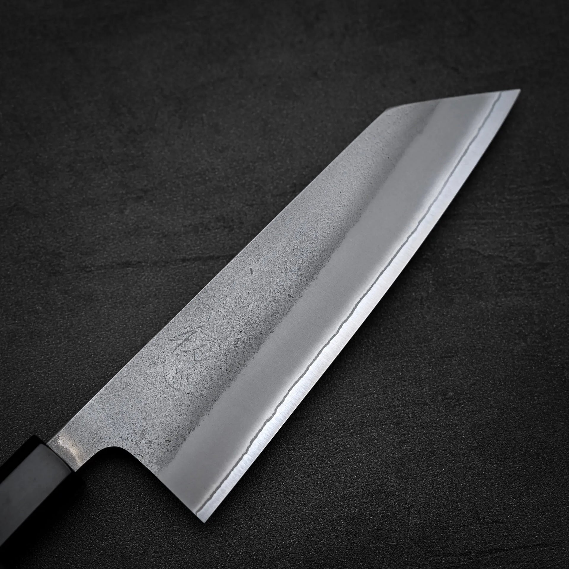 eshikoto 鮎　② Kumokage Blue #2 Kurouchi Damascus Honesuki 150mm
