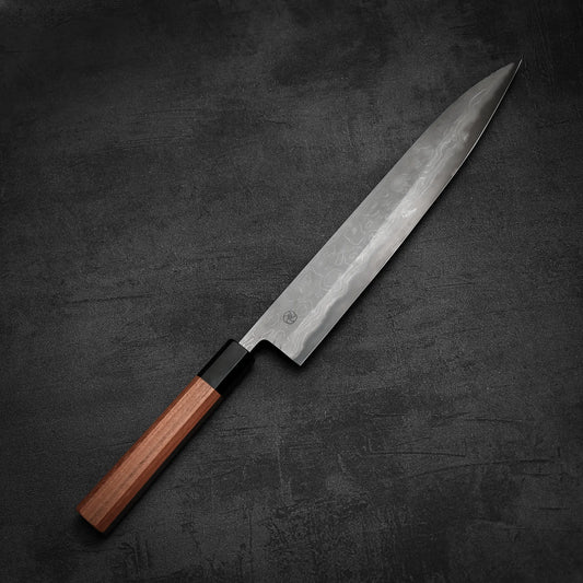 Miyazaki aogami#2 kurozome damascus sujihiki 280mm