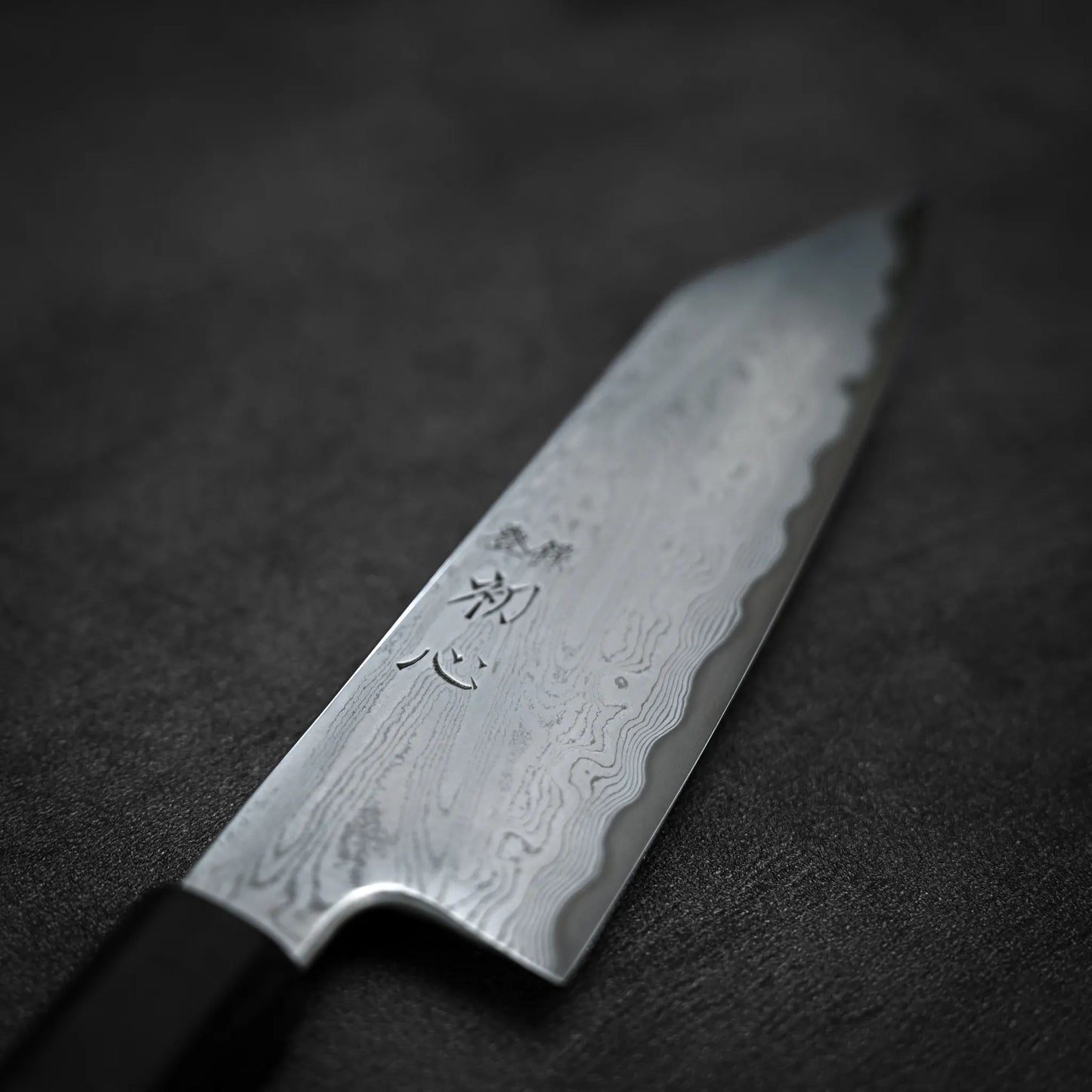 Nakagawa aogami#1 damascus bunka 180mm - etched