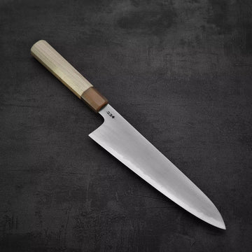 Nakagawa bokashi shirogami#1 tall gyuto 240mm – Zahocho Knives Tokyo