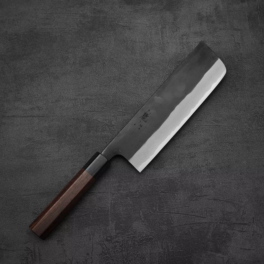 Nao Yamamoto kurouchi aogami#2 nakiri 180mm – Zahocho Knives Tokyo