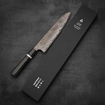 Nigara Kurozome damascus ginsan gyuto 240mm – Zahocho Knives Tokyo