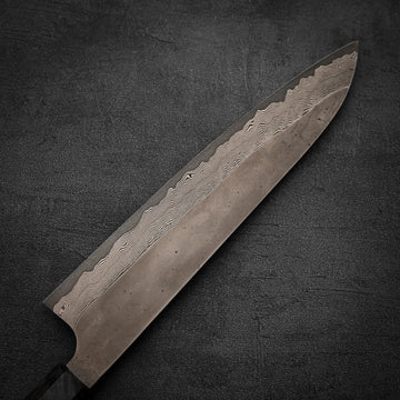 Nigara Kurozome damascus ginsan gyuto 240mm – Zahocho Knives Tokyo