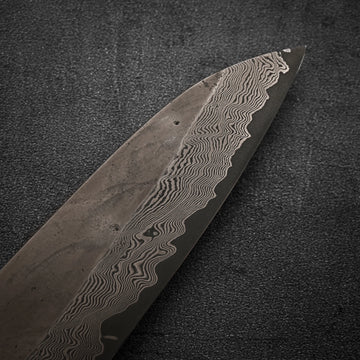 Nigara Kurozome damascus ginsan gyuto 240mm – Zahocho Knives Tokyo