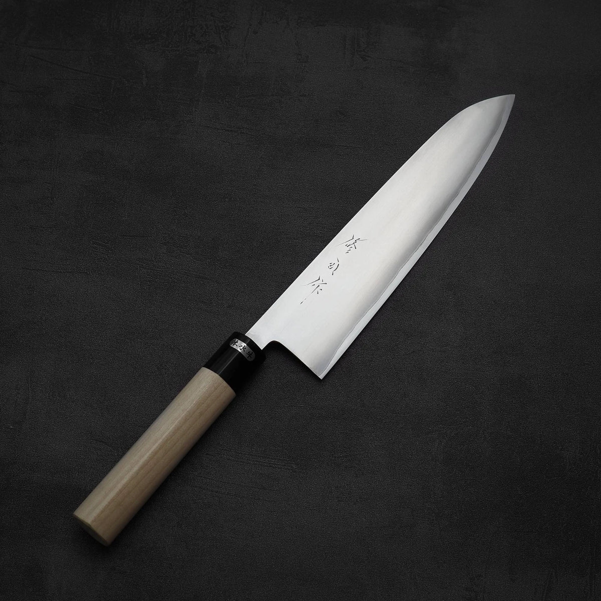 トイガン Akiyama Toyama aogami#2 240mm gyuto – Zahocho Knives Tokyo