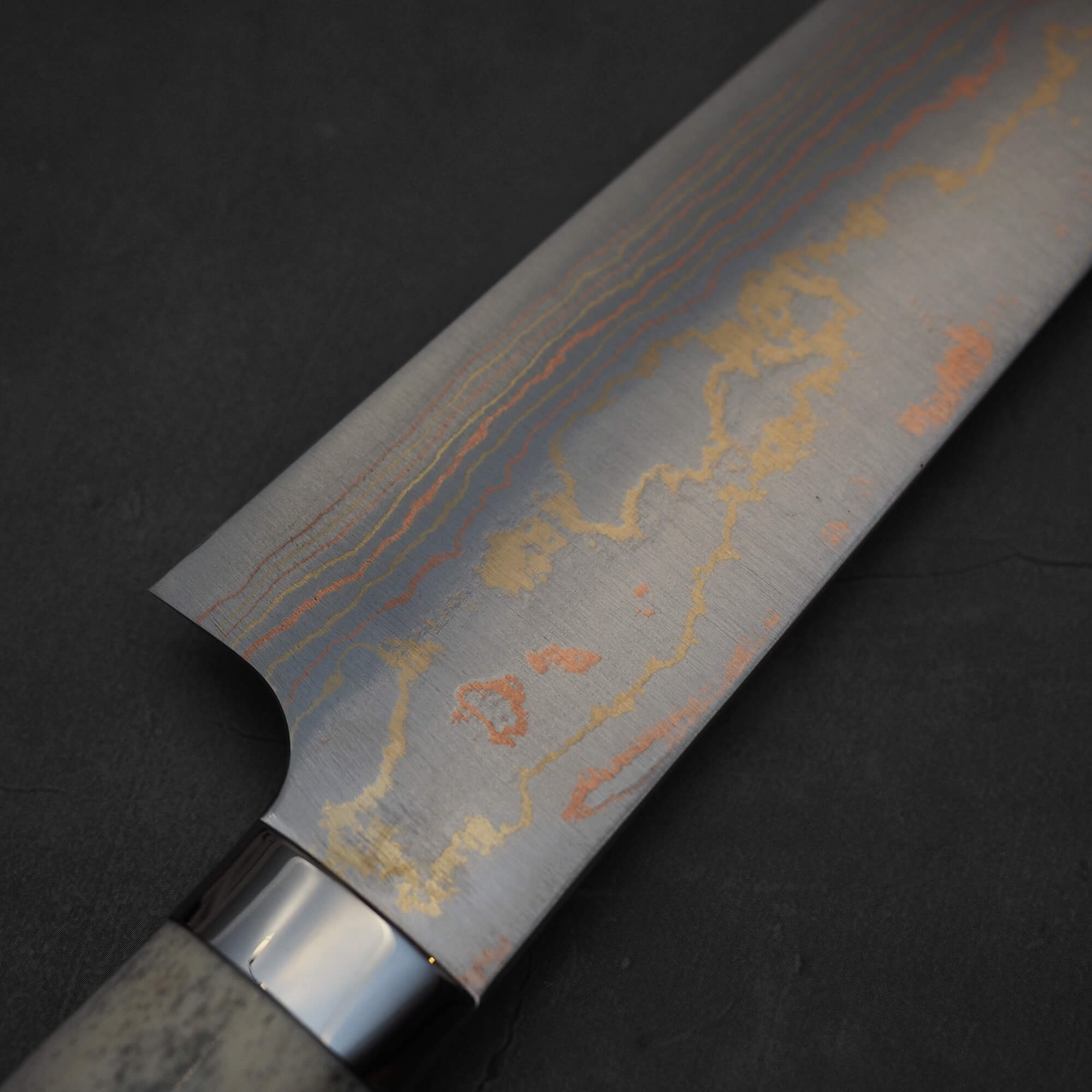 Kazuyuki Tasaki 58cm特大ジモモ2体セット Takeshi Saji rainbow damascus aogami#2 gyuto stag handle 210mm