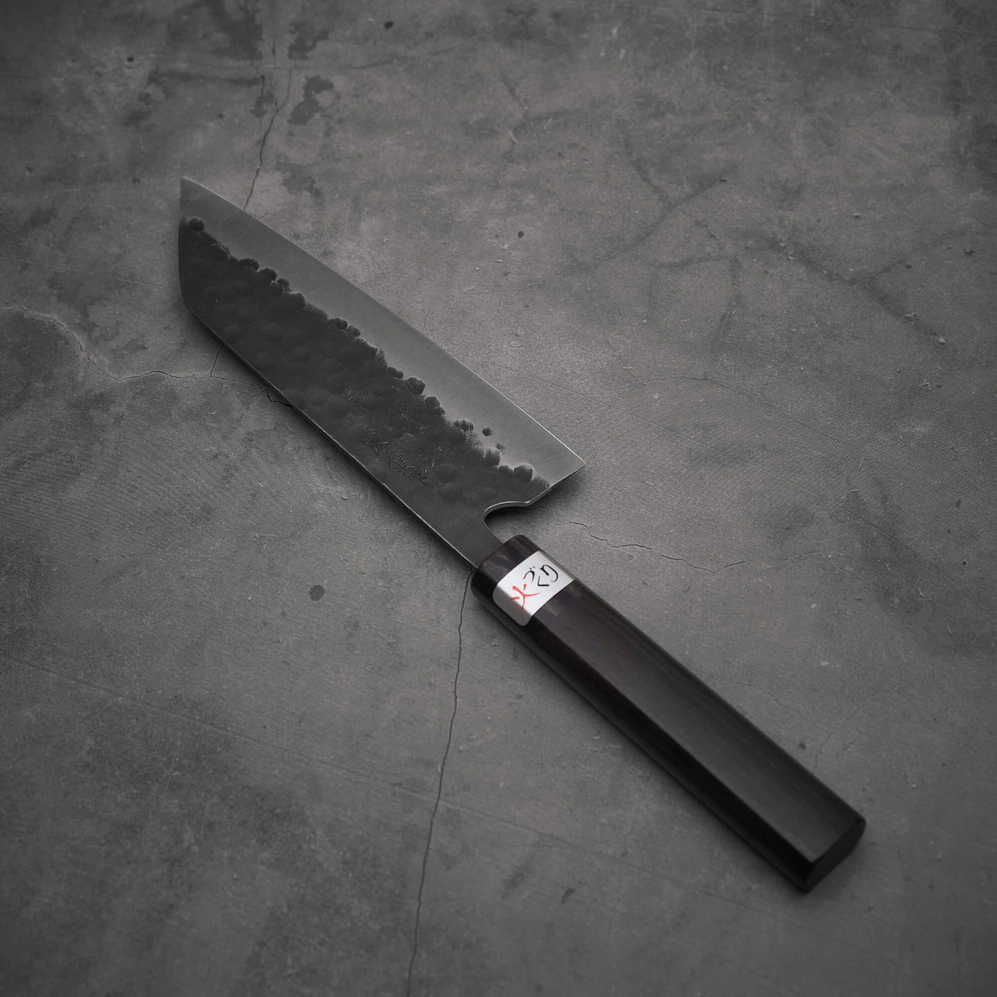 Teruyasu Fujiwara Denka ebony santoku 180mm