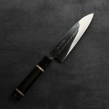 Yoshikazu Ikeda shirogami#2 mizuhonyaki santoku 165mm – Zahocho
