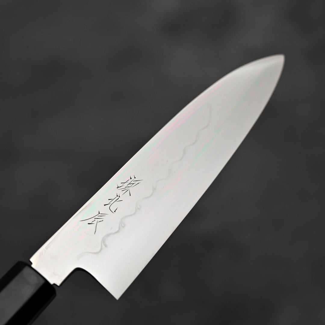 Yoshikazu Ikeda shirogami#2 mizuhonyaki santoku 165mm – Zahocho