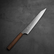 Top view of Yu Kurosaki HAP40 Gekko kiritsuke sujihiki 270mm.