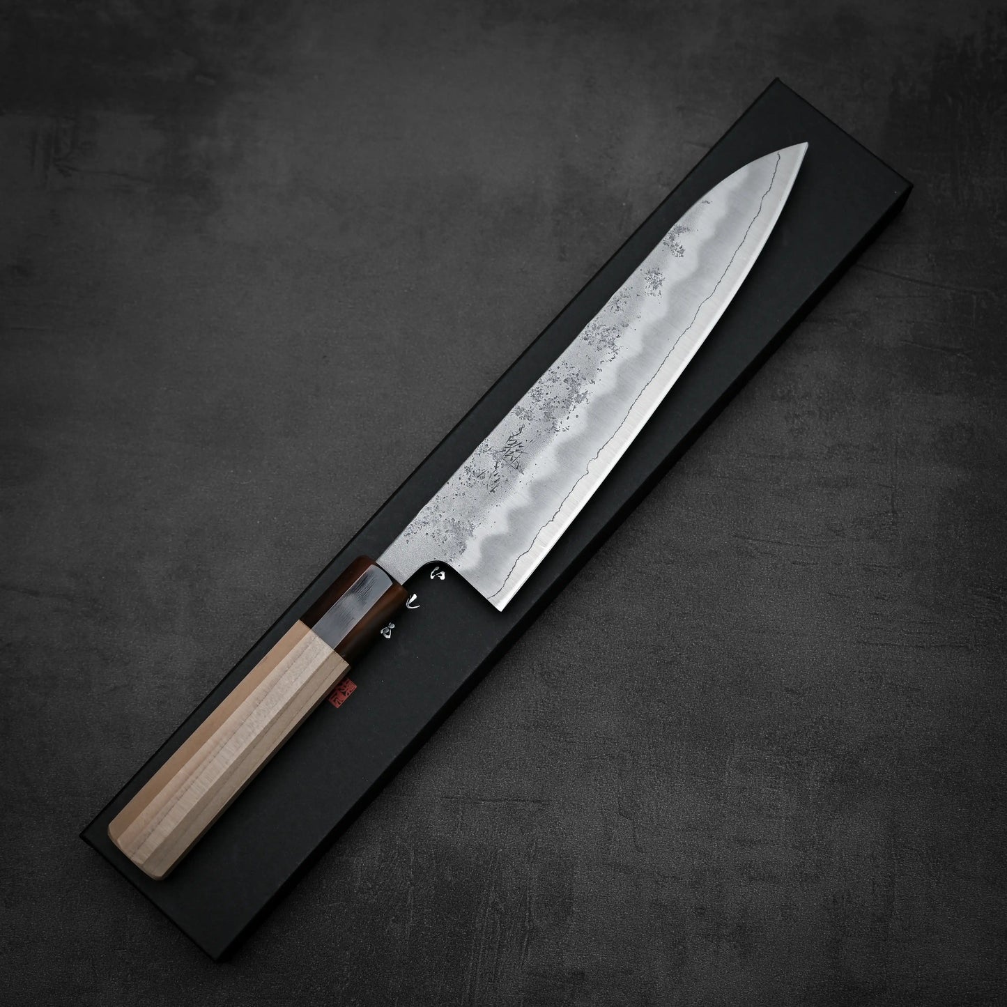 Kaishin nashiji ginsan gyuto 210mm