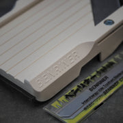 Close up view of the Benriner logo