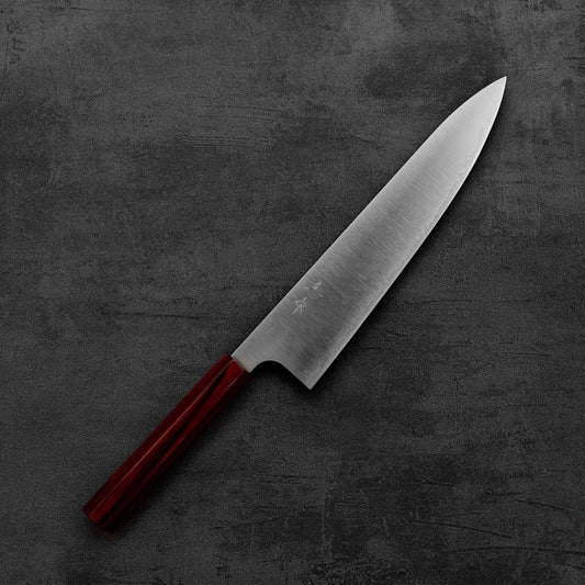 Top down view of Kei Kobayashi SG2 gyuto knife