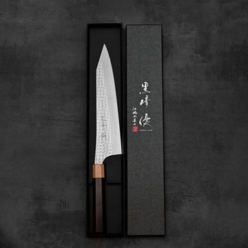 happy様　黒崎優閣 sg2 牛刀 240mm & ペティ 130mm Yu Kurosaki Senko SG2 gyuto 240mm – Zahocho Knives Tokyo