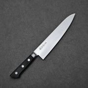 Full profile view of Masahiro carbon 210mm gyuto