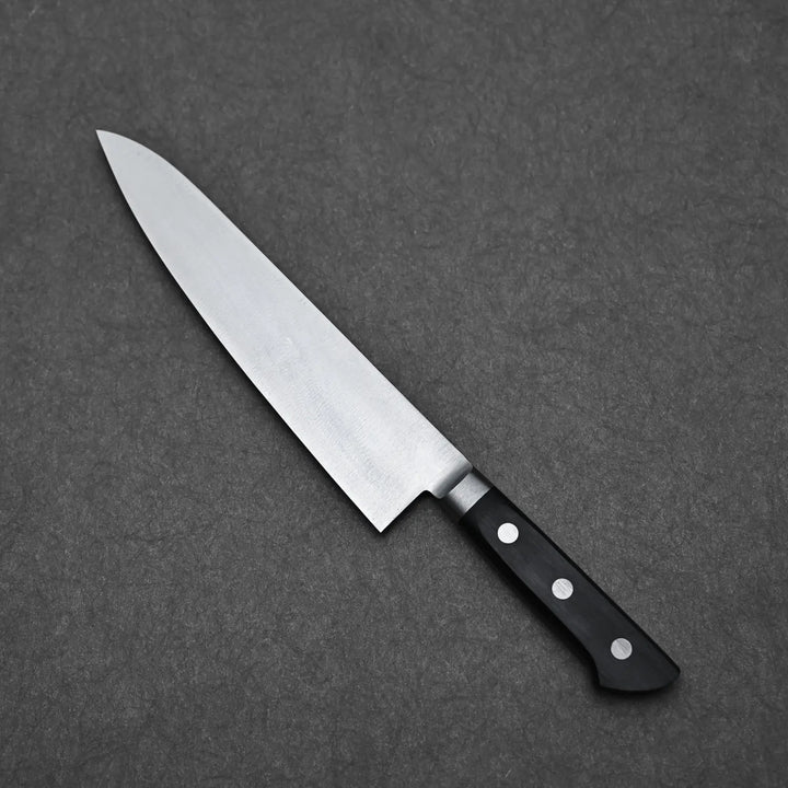 Angled view of the Masahiro kitchen knife showing the back side