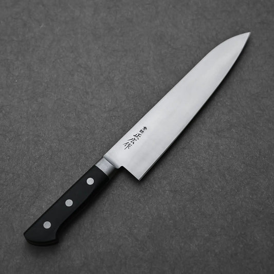 Full profile view of Masahiro carbon 240mm gyuto