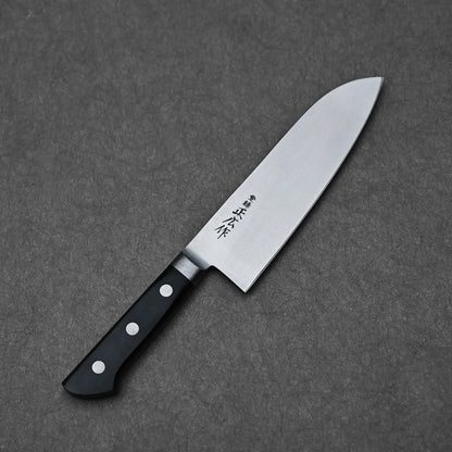 Full blade profile of Masahiro carbon santoku 170mm