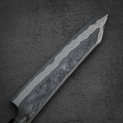 Nigara kurozome ginsan damascus kiritsuke petty knife 150mm