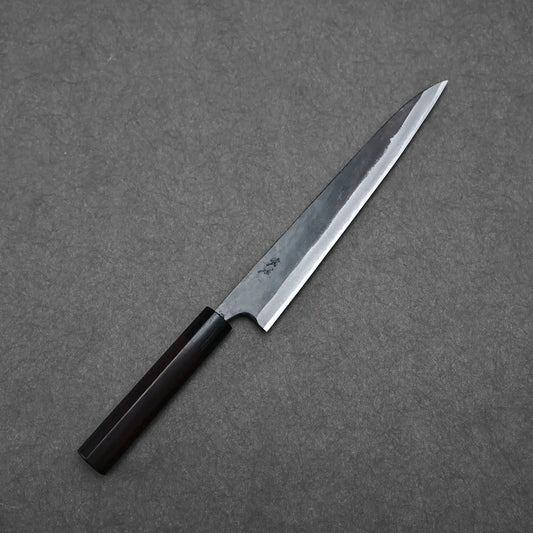 Full profile view of Ohishi kurouchi aogami#1 sujihiki 240mm