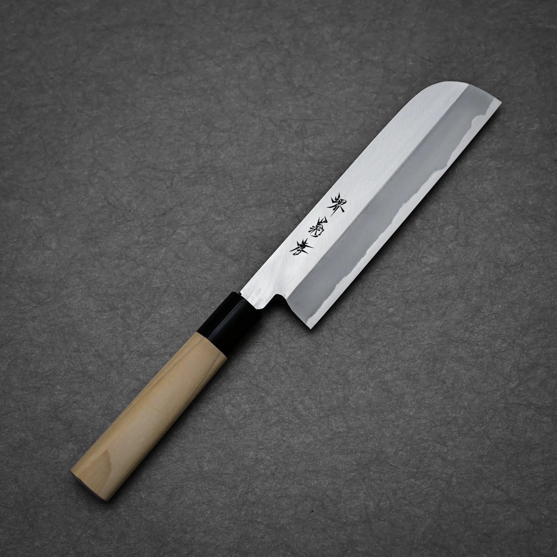 180mm Sakai Takayuki shirogami#3 kamagata usuba knife showing full blade profile