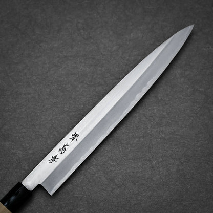 270mm Sakai Takayuki shirogami #3 yanagiba knife right side view