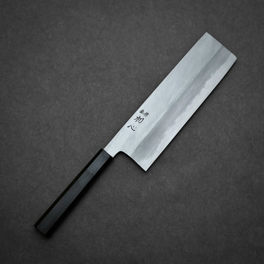 Nakagawa knife aogami#1 210mm nakiri showing full blade profile