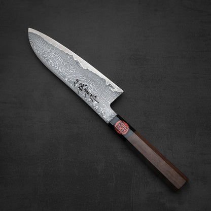 Shigeki Tanaka R2 damascus santoku 170mm