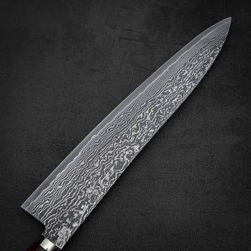 Shigeki Tanaka R2 damascus gyuto 270mm - ironwood – Zahocho Knives