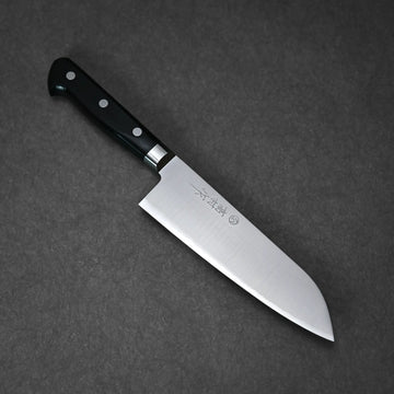 TAKAMURA VG10 文化包丁 170mm Takamura Knives VG10 Hammered Santoku 170mm with Black Pakka