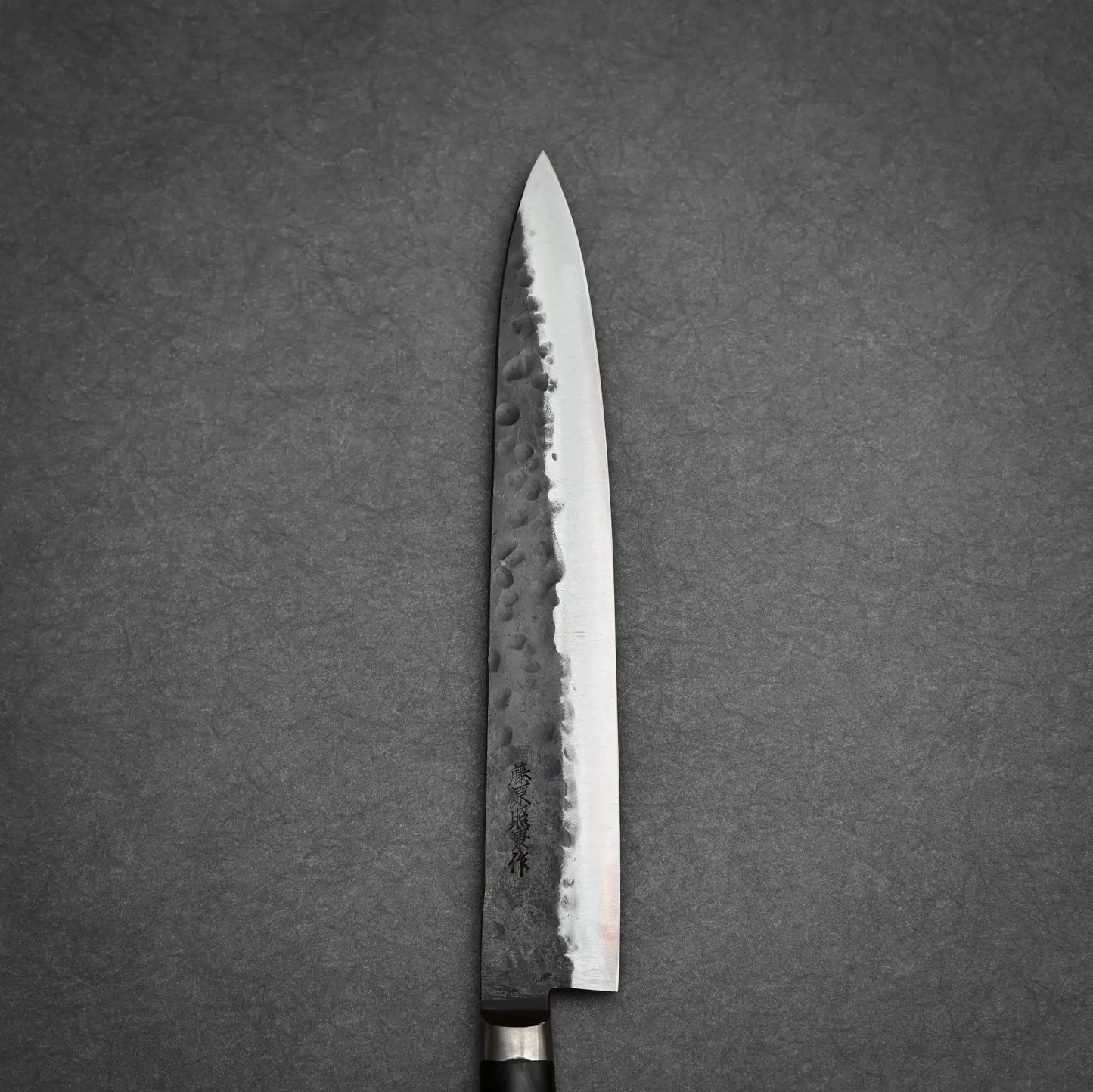 240mm Teruyasu Fujiwara Denka sujihiki knife main side view