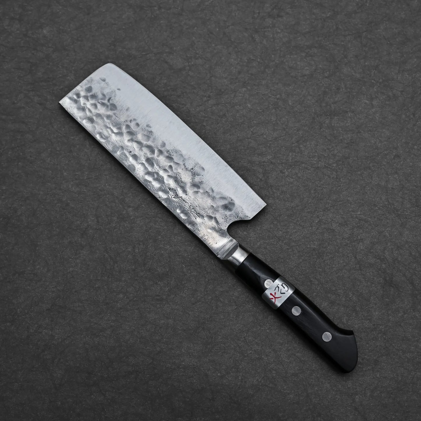 165mm Teruyasu Fujiwara knife Maboroshi shirogami#1 nakiri capturing full blade length