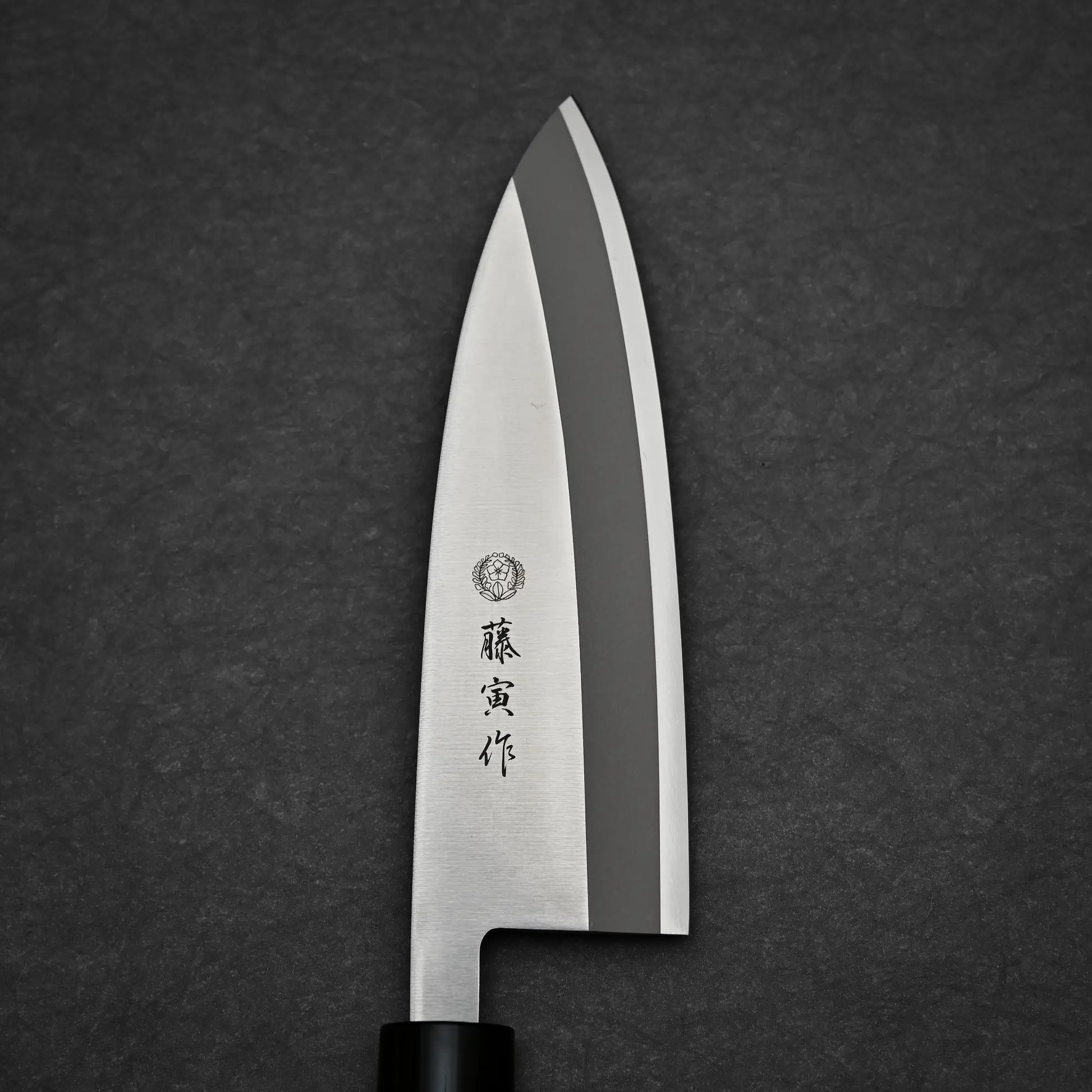 165mm Tojiro MV deba knife showing primary side view