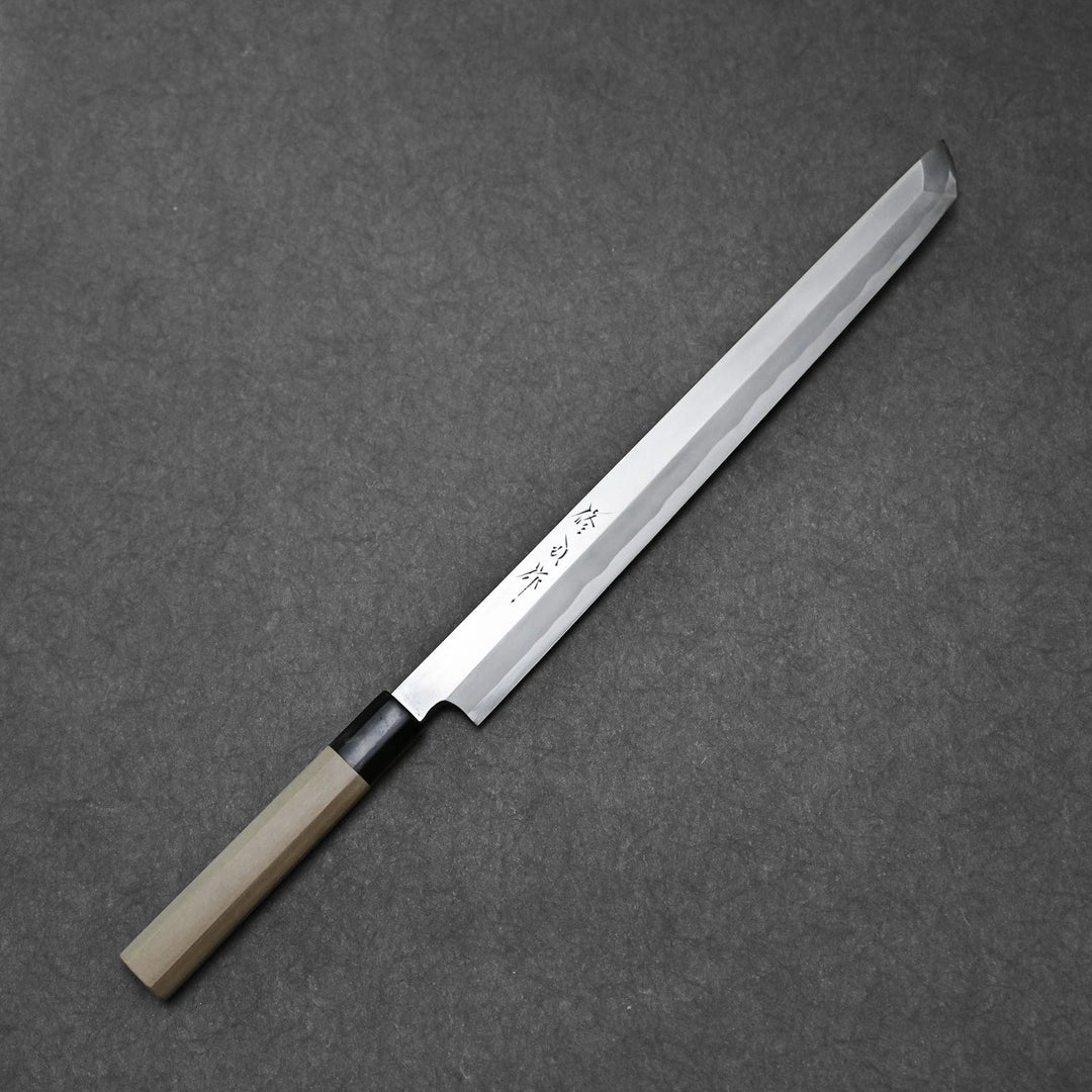 Toyama kasumi aogami#2 sakimaru yanagiba 330mm – Zahocho Knives Tokyo