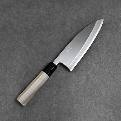 Tsunehisa knife ginsan 165mm deba showing full blade profile