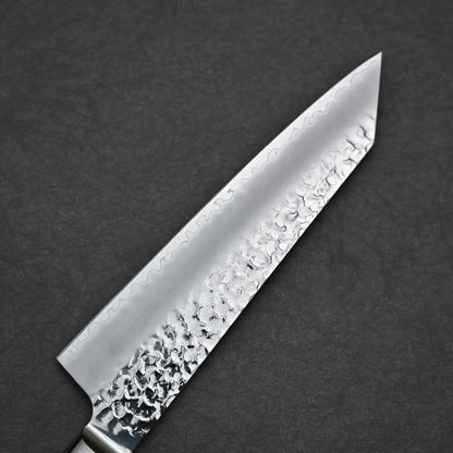 195mm Tsunehisa knife tsuchime AUS10 kiritsuke santoku left side view